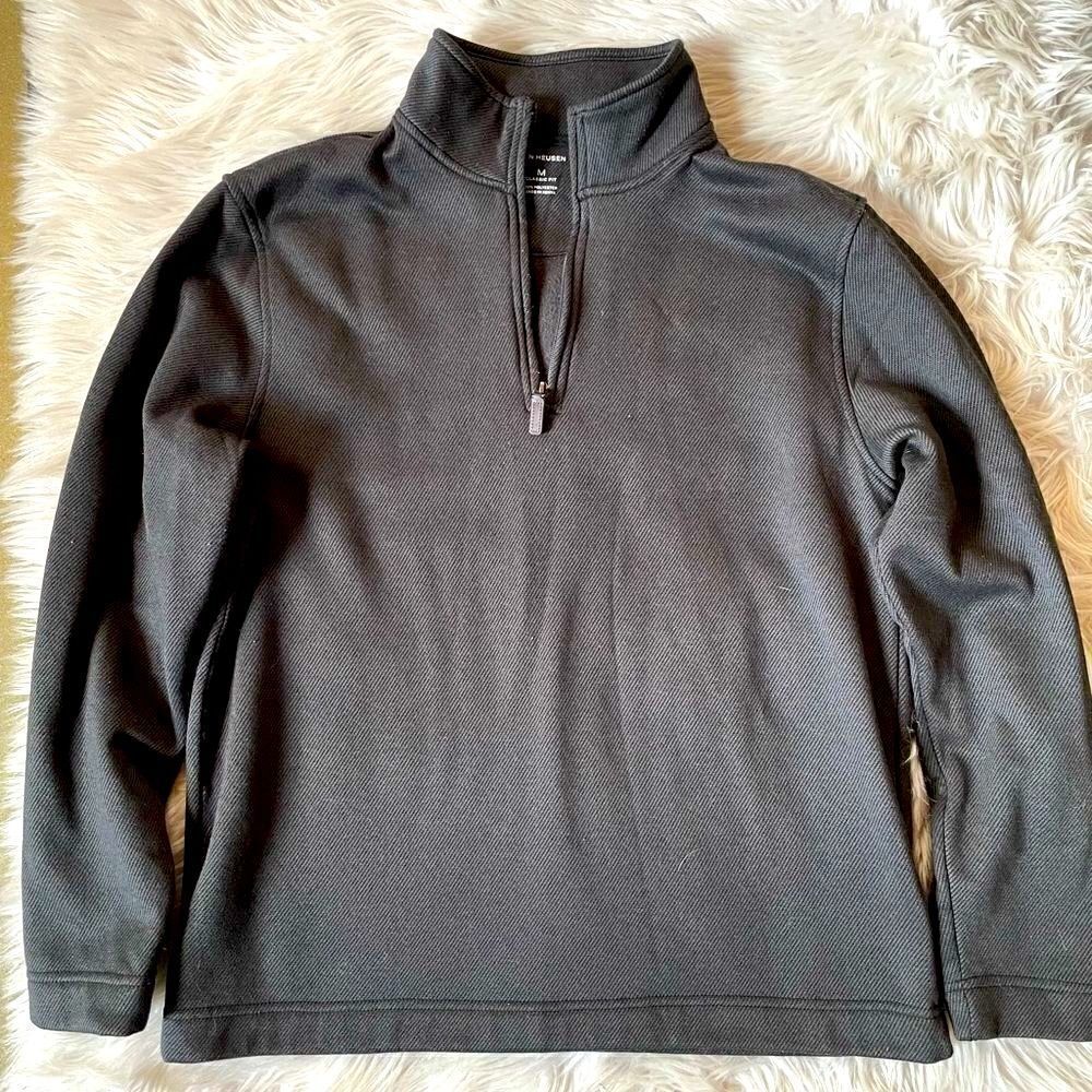 Van Heusen Men’s Gray Pullover 1/4 Zip Athletic Top (Size: Medium)